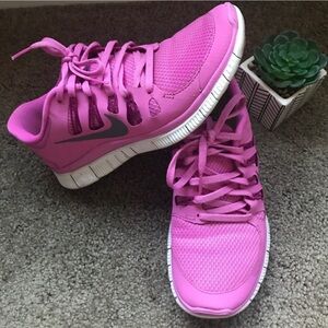 Nike Women's Free 5.0 Pink Sneakers